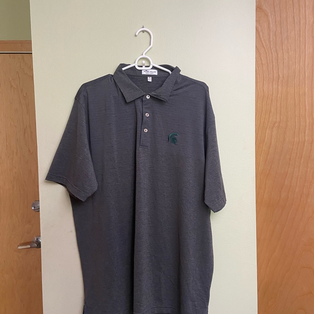 Peter Millar Michigan State Polo Size XL - Gray - Picture 4 of 4